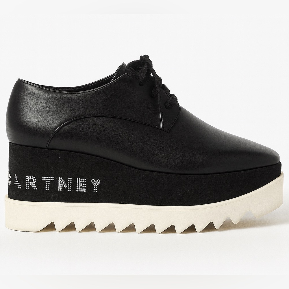Stella McCartney Black and White Platform Shoes